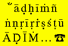 Font sample