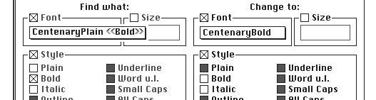 Font Usage example