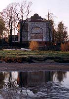 Temple, end view.